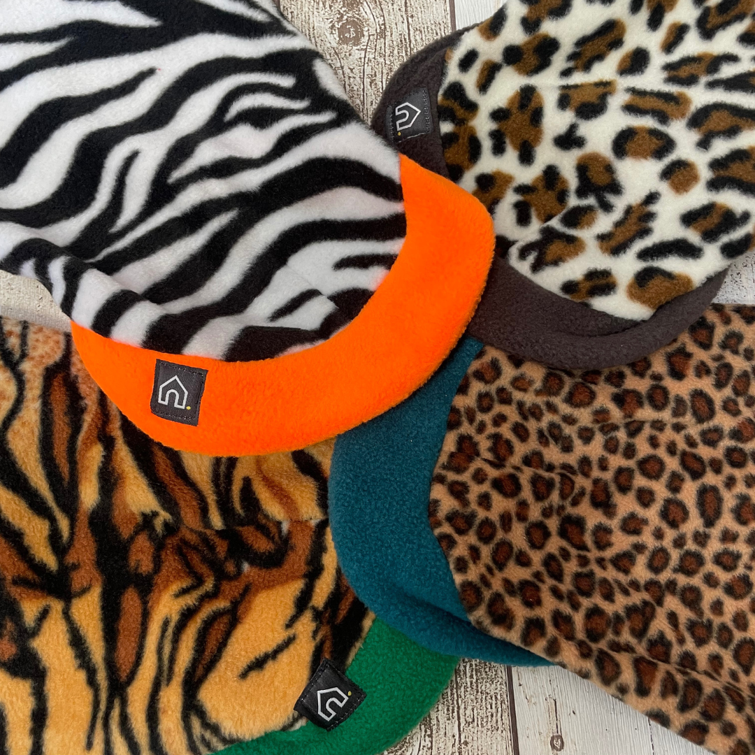 Dachshund Fleece Sweater | Leopard Print
