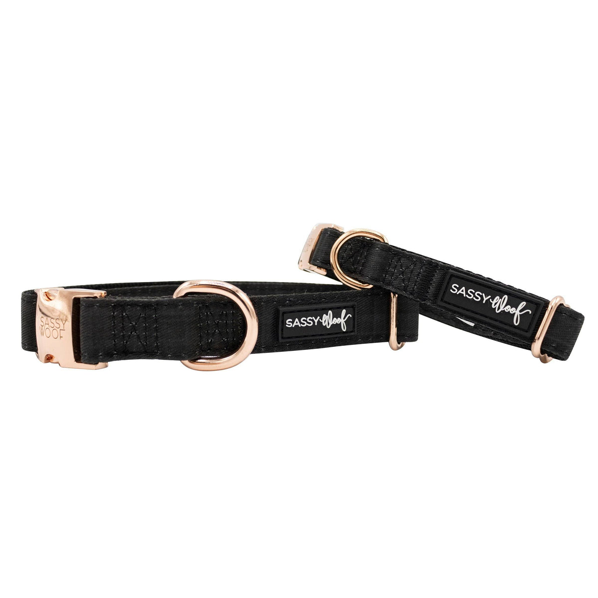 Black Plaid | Dog Collar