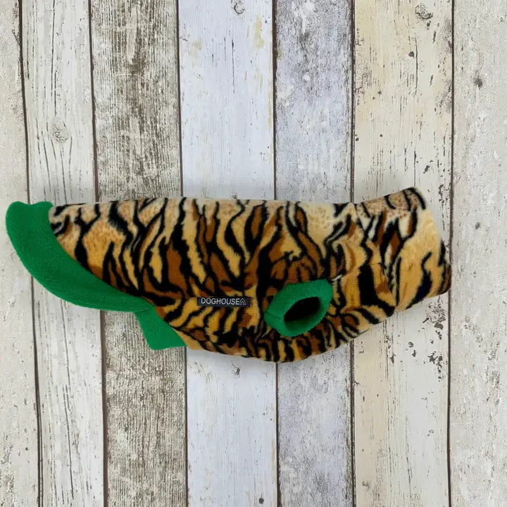 Dachshund Fleece Sweater | Leopard Print