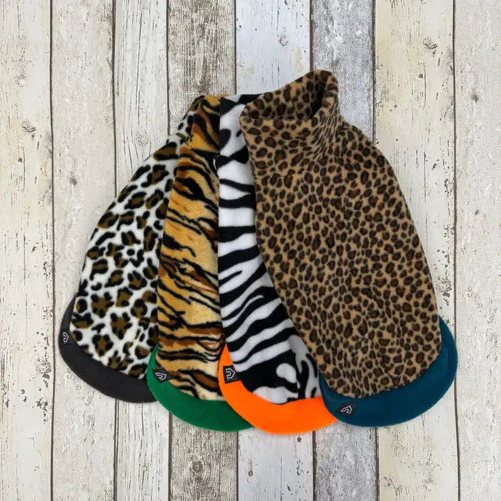 Dachshund Fleece Sweater | Leopard Print