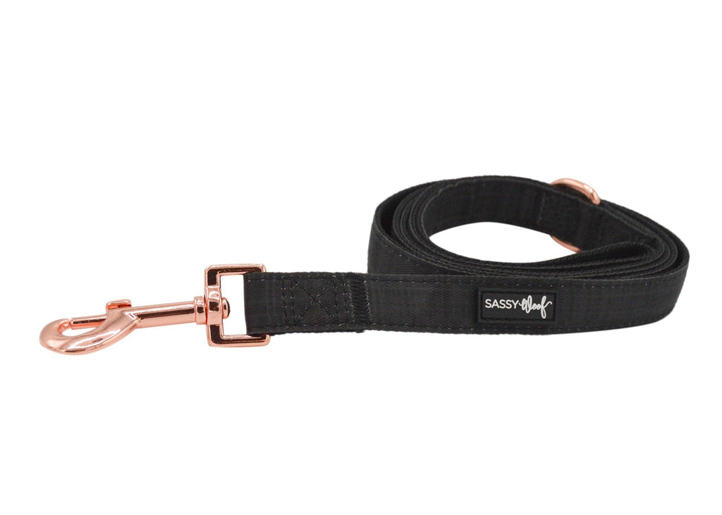 Black Plaid | Dog Leash