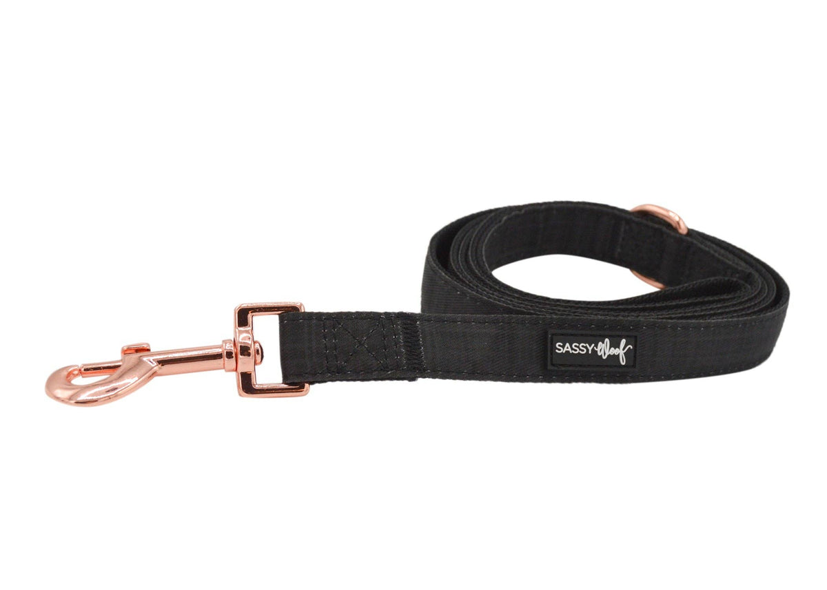 Black Plaid | Dog Leash