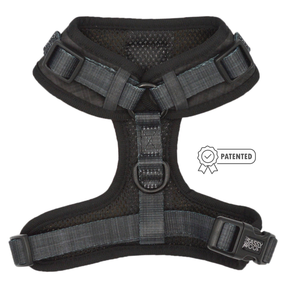 Black Plaid | Dog Adjustable Harness