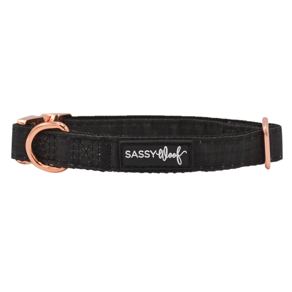 Black Plaid | Dog Collar