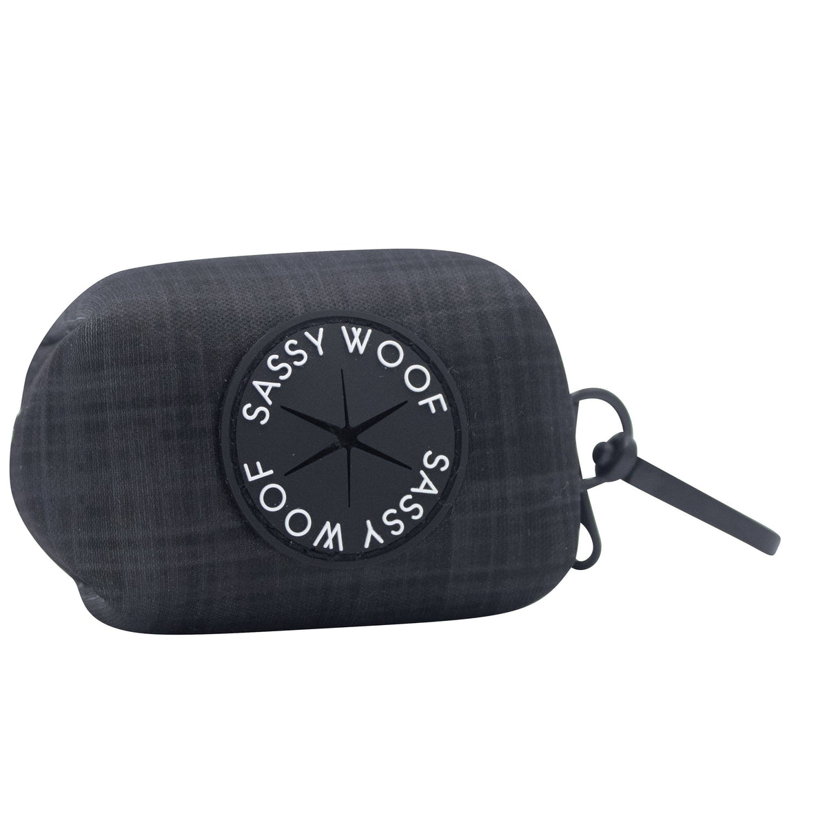 Black Plaid | Dog Waste Bag Holder