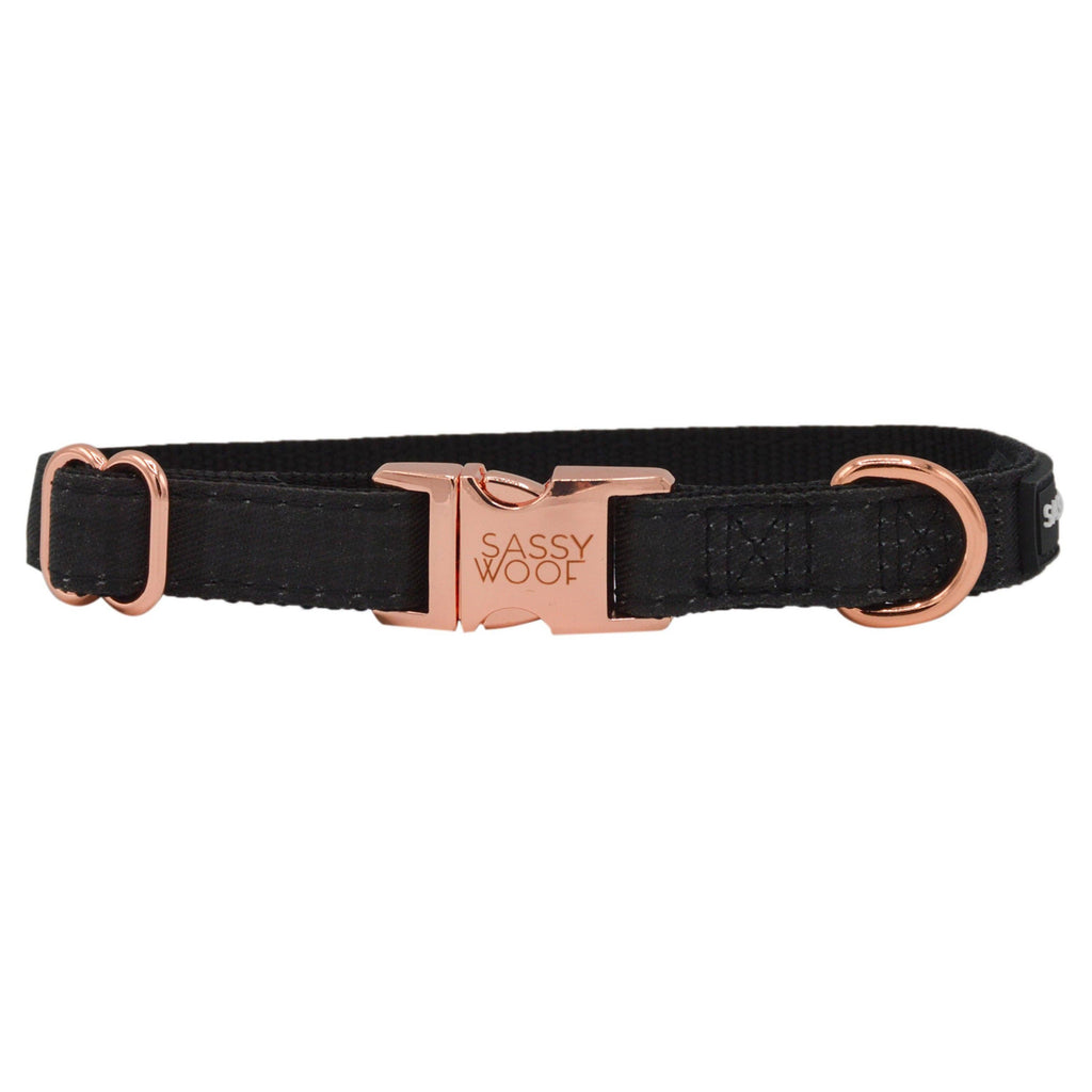 Black Plaid | Dog Collar